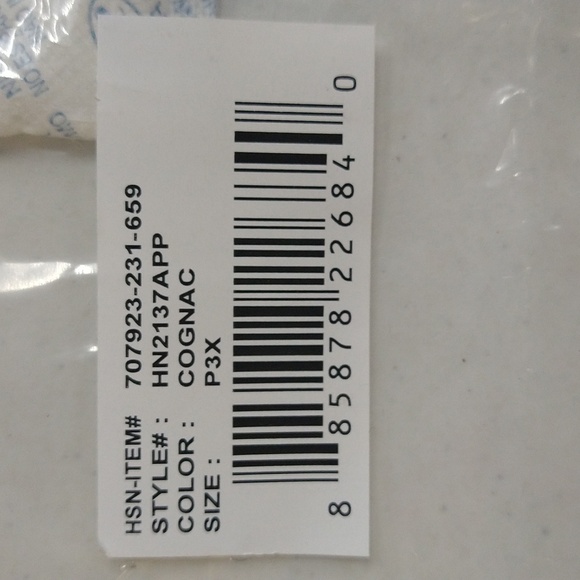 NEW! Nina Leonard Tummy Smoothing Waist Pants, Cognac w/ Black Stripe - PETITE - Picture 10 of 11